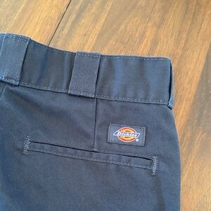 Dickies Dark Navy Workwear Pants with Logo Patch